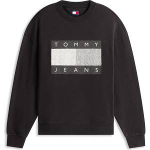 Tommy Hilfiger Блуза Tommy Jeans Men's Distress Flag Crew Sweatshirt - Black