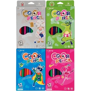 Цветни моливи джъмбо 12 цв. yl221065-12