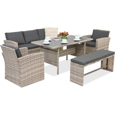 Garden Point Градински мебели от ратан Marsylia Garden Point сиво (GAP412)