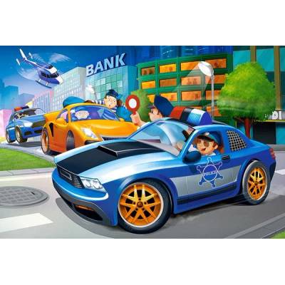 Castorland - Puzzle Police Chase 40 maxi - 40 - 99 piese