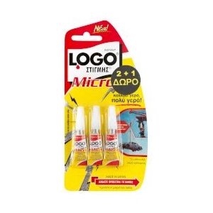 Super Glue Лепило моментно Logo 3х1г