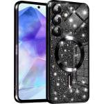 Techsuit Калъф за Samsung Galaxy A55 5G - Luxury Glitter MagSafe - Черен (KF2335234)