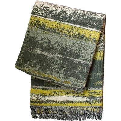SCANquilt vlněný pléd Lamb soft litorale žlutošedá střední 130x200