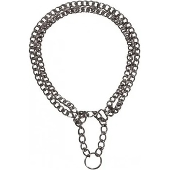 TRIXIE Choke Chain Double Row Chromed - Двоен метален нашийник, колие за кучета 40 см/ 0.2 см