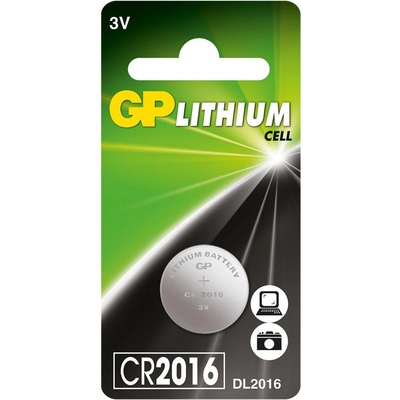 GP Batteries Литиева бутонна батерия GP CR2016 3V 1бр. -1pk- GP (GP-BL-CR2016-7U1)