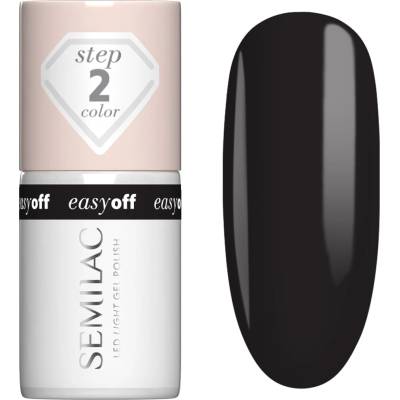 L24 Semilac EASY OFF Lak na nehty LED LIGHT Diamond Black 7 ml