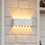 Top Light -LED Външно стенно осветително тяло RAY LED/10W/230V 3000/4000/6500K IP54 бяло (TP1921)