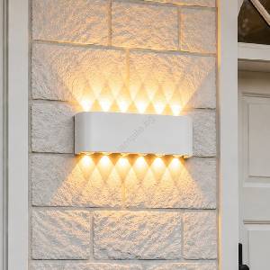 Top Light -LED Външно стенно осветително тяло RAY LED/10W/230V 3000/4000/6500K IP54 бяло (TP1921)
