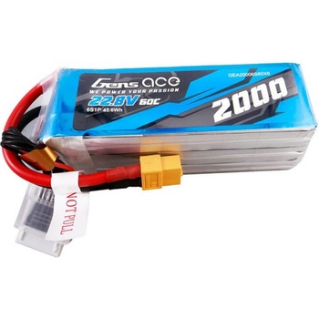 Gens ace 2000mAh 22.8V 60C 6S1P High Voltage Lipo Battery Pack with XT60 Plug
