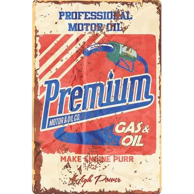 Ceduľa Premium Gas Oil