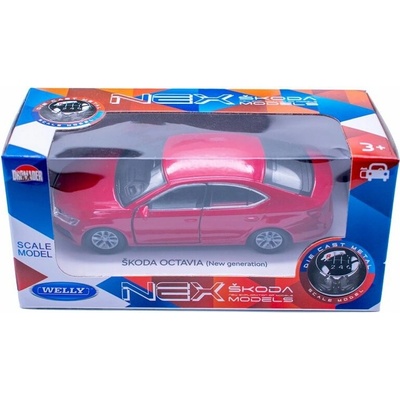 Dromader Czech Welly Nex Škoda Octavia Red 1:34 1:39