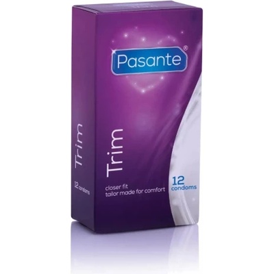 Pasante 12 бр Плътно прилепващи презервативи Pasante Trim 49 mm