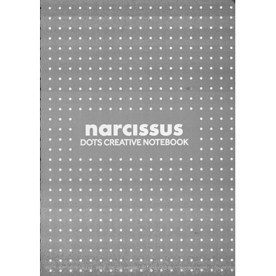Narcissus Narcis sešit DOTS A5 60l šedý balení 6 ks