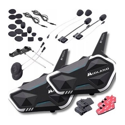 Midland Motorbike Midland R1 MESH TWIN интерком, 2 бр (R1 MESH TWIN)