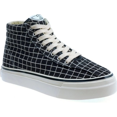 Stepney Workers Club Varden Sport Grid Sneaker černobílé