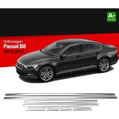 Nerez lišty dverí VW Passat B8 2014-2019 8 ks