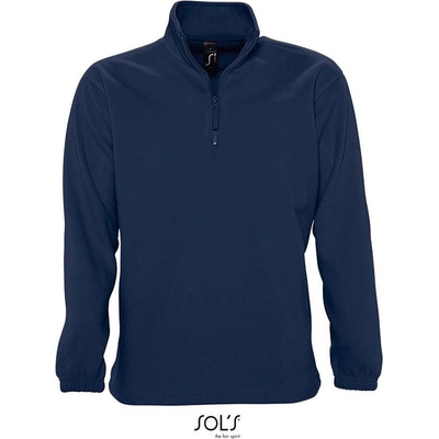 Sol's Ness Fleecová mikina s 1/2 zipsom modrá navy