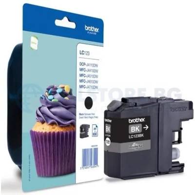 Brother Мастилница oригинал Brother черна , LC123BK, MFC-J4510DW (BR-INK-LC123BK)