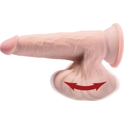 King Cock 3D penis s hojdacími semenníkmi 15 cm