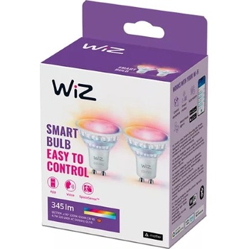 Wiz Philips Colors 8720169076723 LED žiarovka GU10 PAR16 4,7W/345lm 2200-6500K+RGB 2-set