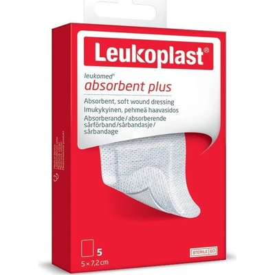 Leukoplast Leukomed Krytí z netkaného textilu 5 x 7,2 cm 5 ks