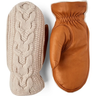 Hestra Дамски ръкавици Hestra Women's Elle Mitt Gloves - Offwhite / Cork - размер 6 (EU) (202-8138-0111)