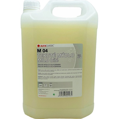 Alfa Classic tekuté mýdlo Mild bílé 5 l