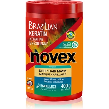 Novex Brazilian Keratin възстановяваща маска за увредена коса 400 гр