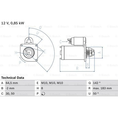 BOSCH STARTER 0 986 022 810