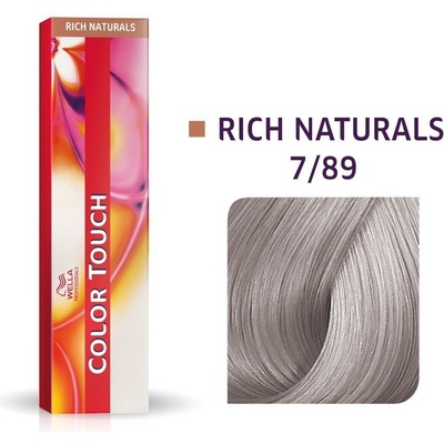 Wella Professionals Color Touch Rich Naturals barva bez amoniaku 7/89 Medium Blonde/Pearl Violet 60 ml