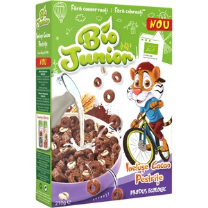 Bio Junior Био пълнозърнеста закуска Bio Junior - С пукана спелта, 210 g (BB110605) - baby
