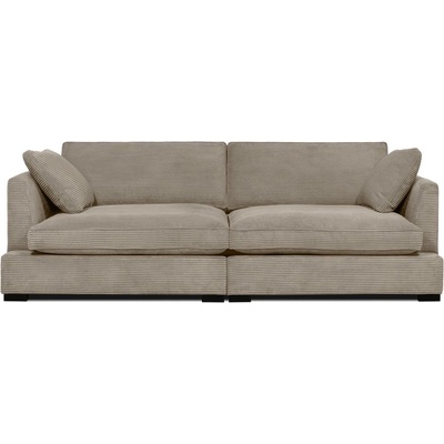 Scandic Бежов диван от рипсено кадифе 236 cm Mobby - Scandic (16986 LIN4)