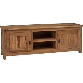 vidaXL ТВ шкаф 110 x 30 x 40 cm Натурално Солидно тиково дърво (42024248)