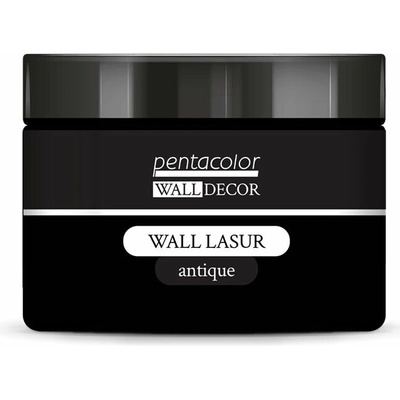 Pentart Wall Decor lazúra s antickým efektom 150 ml Čierna