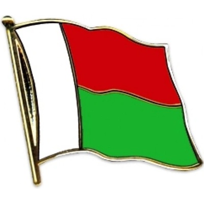 Odznak (pins) 20mm vlajka Madagaskar - farebný