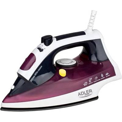 Adler AD 5022 Суха и парна ютия Керамична гладеща плоча Лилаво, 2200 W (AD 5022)