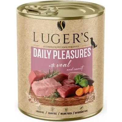 Luger`s Dog храна за кучета с телешко и моркови, 800gr