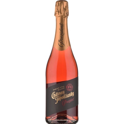 Chateau Topoľčianky Prezident šumivé víno sladké rosé ružové 0,75 l