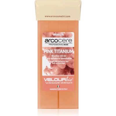 Arcocere Epilační vosk Professional Wax Pink Titanium Bio (Roll-On Cartidge) 100 ml
