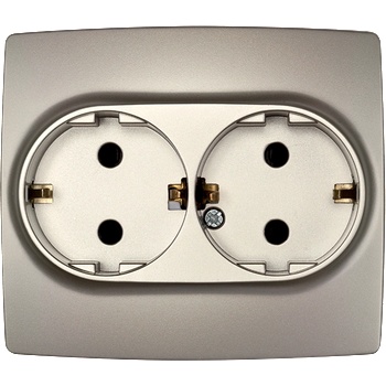 ELMARK City ДbОЕН КОНТАКТ ШУКО С ВИНТ ШАМПАНСКО МЕТАЛИК (190372s)