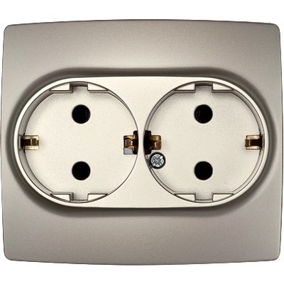 ELMARK City ДbОЕН КОНТАКТ ШУКО С ВИНТ ШАМПАНСКО МЕТАЛИК (190372s)