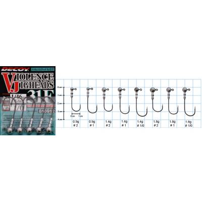 DECOY Violence Jig Head VJ-31F UL vel.1 1,4g 5 ks