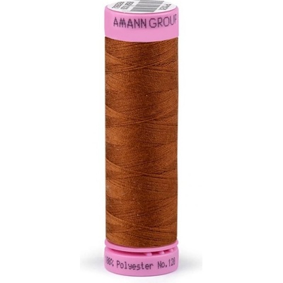 Polyesterové nitě návin 100 m Aspo Amann 0163 Bombay Brown