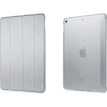 Torrii Torrio Case - кожен кейс и поставка за iPad 6 (2018), iPad 5 (2017) (сребрист)