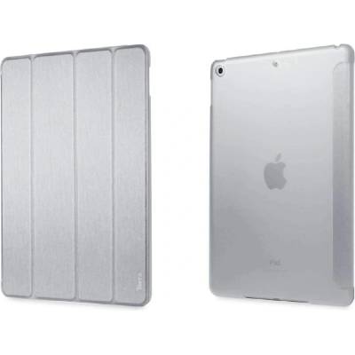 Torrii Torrio Case - кожен кейс и поставка за iPad 6 (2018), iPad 5 (2017) (сребрист)