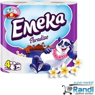 Тоалетна хартия Емека Paradise 4бр