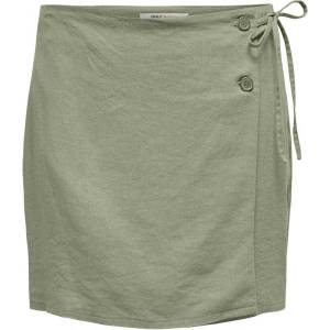 ONLY Пола onlcaro mw wrap linen bl skirt cc pnt (153387404726746)