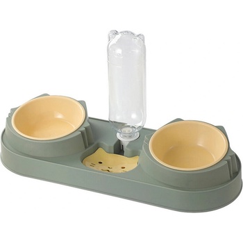 Image 1 of Tiger`s Heart Двойни купи за котки за кучета с диспенсер за вода