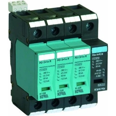 Zvodič KIWA PO I 3+1m R 280V/12,5kA B+C+D 81.028