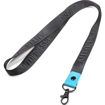 Šňůrka na krk Auto Finesse Luxury Embossed Lanyard Long Black Teal